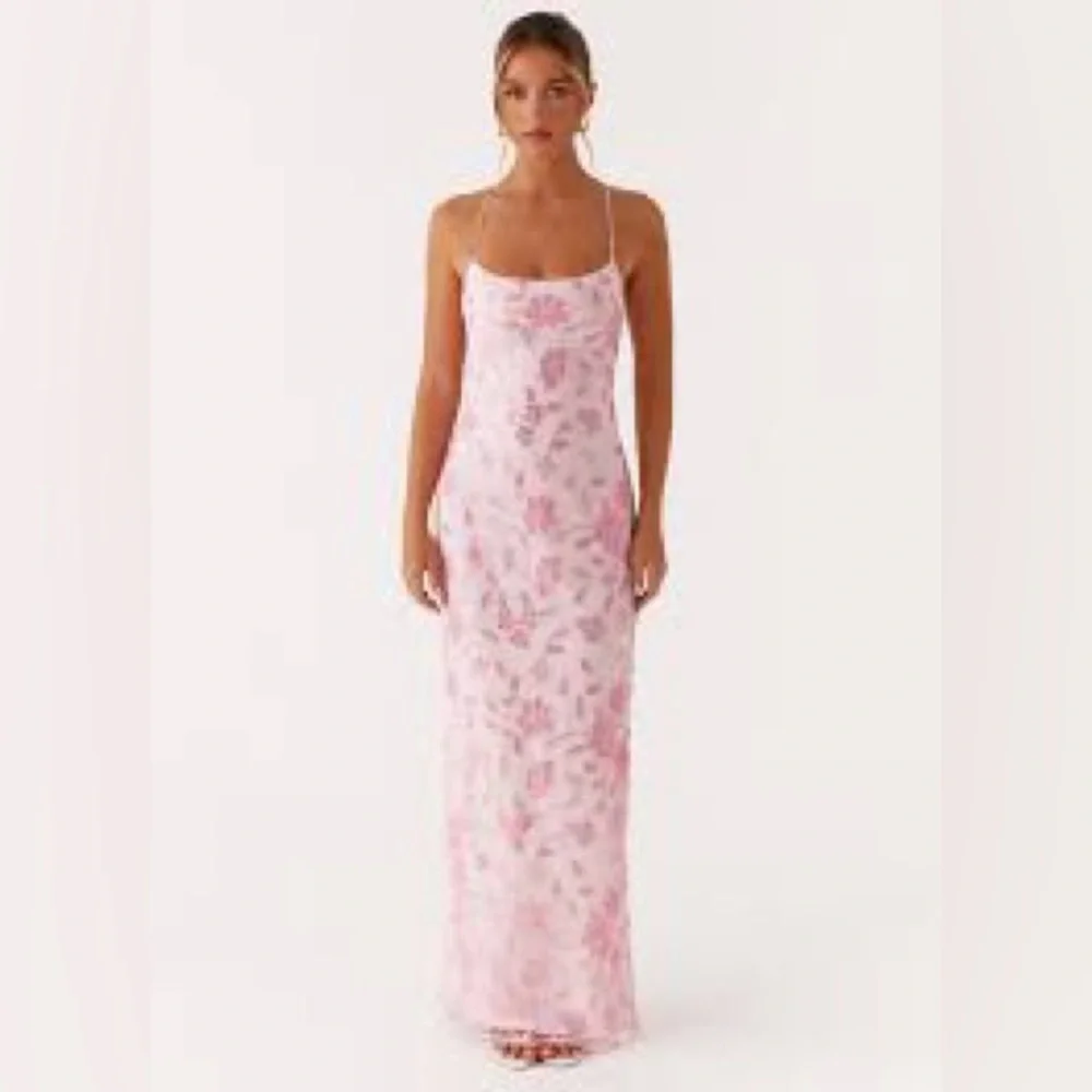 Peppermayo Bright Lights Beaded Pink Maxi Dress - Picture 2 of 6